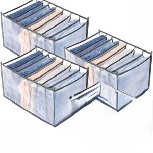 Set of 3 Gray flexible drawer Organizers
